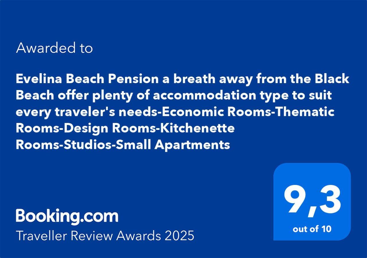 Evelina Beach Pension A Breath Away From The Black Beach Offer Plenty Of Accommodation Type To Suit Every Traveler'S Needs-Economic Rooms-Thematic Rooms-Design Rooms-Kitchenette Rooms-Studios-Small Apartments Perissa (Santorini) Exterior foto